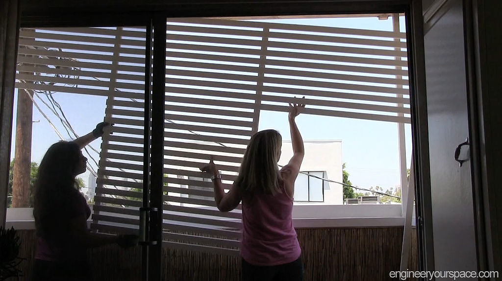 shade on balcony