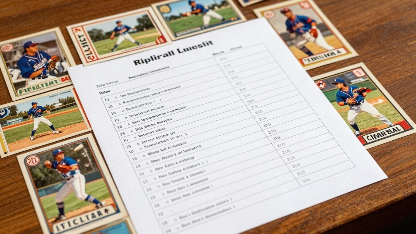 How Baseball Card Checklists Make Organizing Your Collection Much ...
