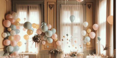 balloons in a room