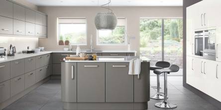 Gray Gloss Kitchen Doors