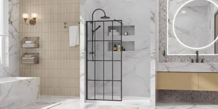 Black Grid Shower Door: Design Trends, Pros & Buying Tips