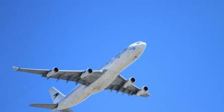 Aeroplane Against A Blue Sky