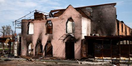 Fire-Damaged House