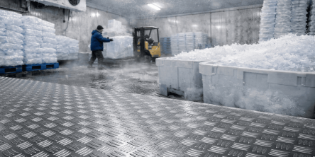 Using Aluminium Checker Plate to Create Safe and Durable Flooring in Ice Production Warehouses