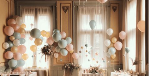 balloons in a room