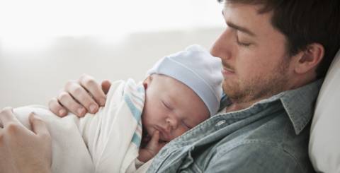 dad with baby