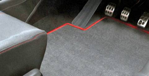 A set of tailored car mats A set of tailored car mats