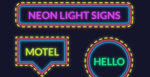 Neon Retro Sign Neon Retro Sign