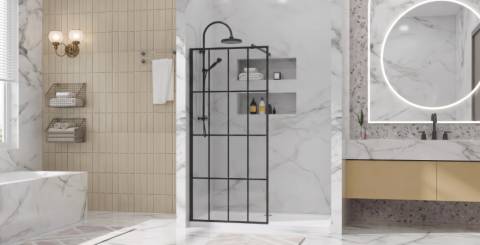 Black Grid Shower Door: Design Trends, Pros & Buying Tips