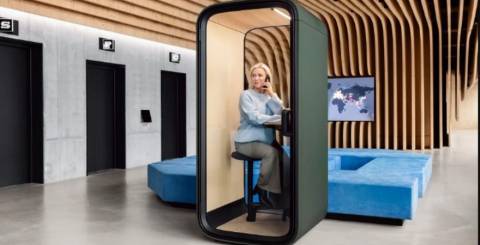 Soundproof Phone Booth