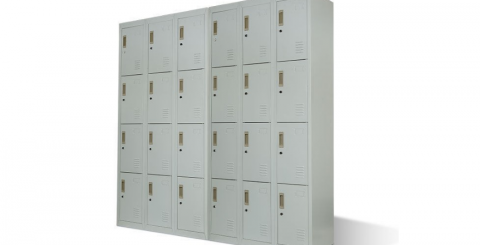 Baumr-AG Grey 12-Door w/ 3-keys each Lockable Gym Storage Locker