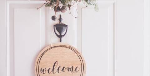 front door sign
