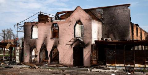 Fire-Damaged House