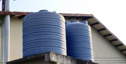Household water storage tank