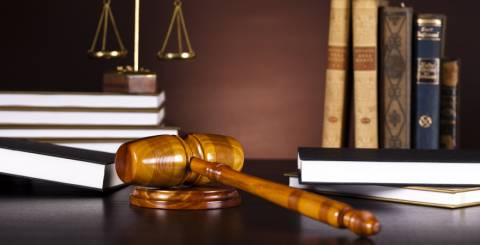 law gavel on a desk