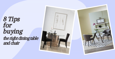  Tips for buying the right dining table and chair