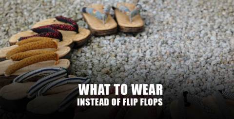 What to wear instead of flip flops?