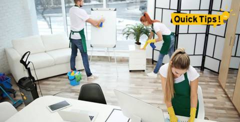 Office cleaning tips