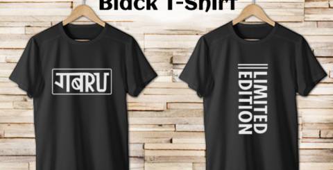 Black Designer T-shirt for Men Designer T-shirt for Men