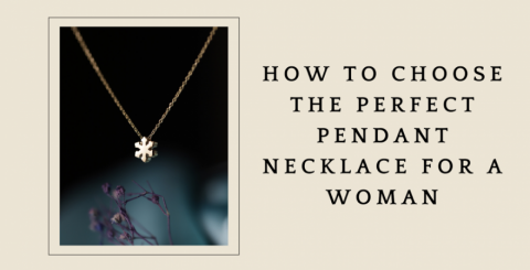 pendant necklace for a woman
