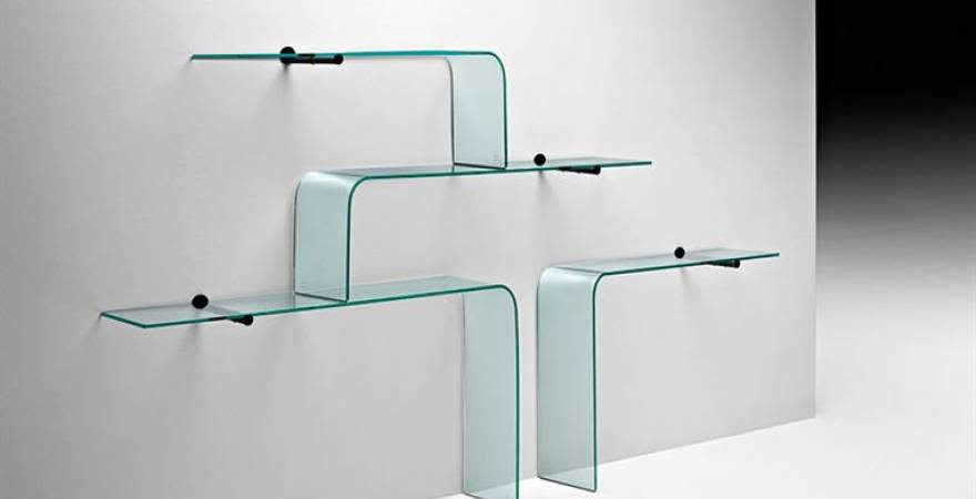 Facts Clear Wall Glass Shelves, Curved Glass Wall Shelves