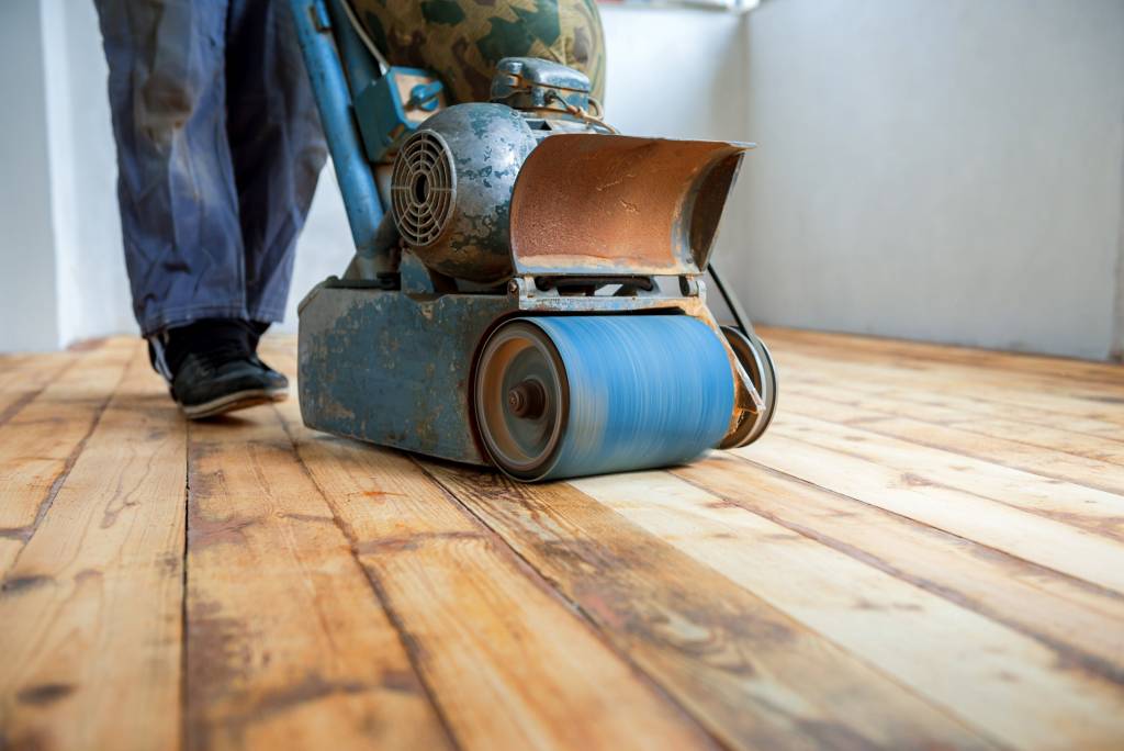 removing the old finish from floorboards