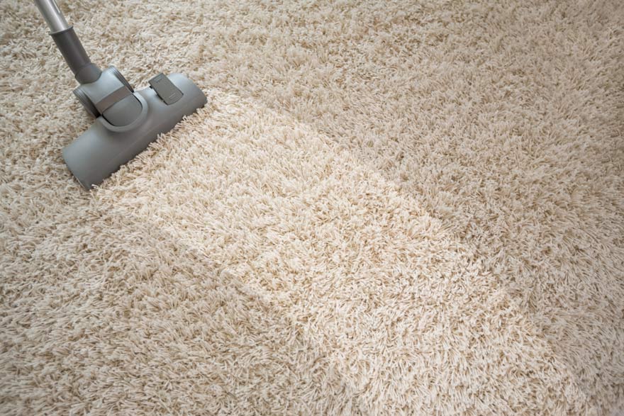 vacuum cleaning of carpet flooring