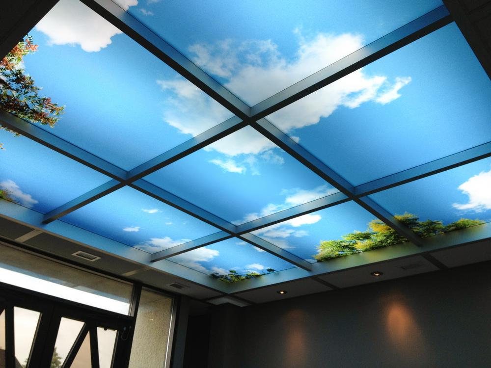 Kitchen makeover via ceiling panels