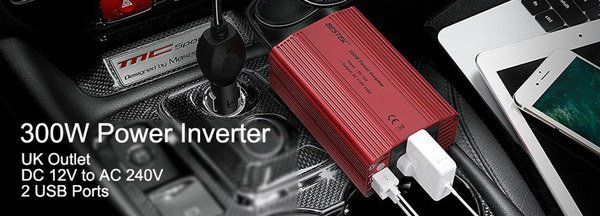 300 Watts Power Inverter Beside Gear Stick