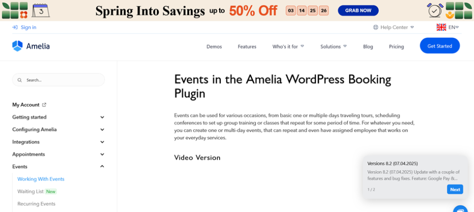 Amelia: Seamlessly Blend Appointments and Events