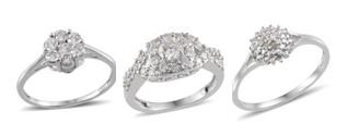 diamond cluster rings